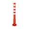 Pittman Flexible Bollard, Orange and White, Reflective, Polyurethane, 40'' 755682 - alternate 1