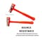 Neiko Dead Blow Hammer With Brass Cap, 1.5 Pounds, Neon Orange Deadblow Hammers, Mallet 02871A - alternate 5
