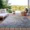 Homeroots 10' X 14' Taupe Brown And Silver Abstract Washable Indoor Outdoor Area Rug 617376 - alternate 6