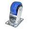 Vestil Elastic Rubber Swivel Caster 4 In. Diameter x 2 In. Width 550 Lb. Capacity Blue/Black CST-BB-4X2ER-S - alternate 5
