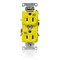 Leviton Duplex Rec 15A 125V WR Self-Gr Yellow WBR15-Y - alternate 1