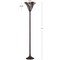 Jonathan Y Williams Tiffany-Style 71" Torchiere LED Floor Lamp, Bronze JYL8001A - alternate 6