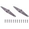 Prosource Strap Hinge, 2 mm Thick Leaf, Steel, 180 Range of Motion HSH-B04-C2PS - alternate 1