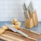 Martha Stewart Everyday 12 Piece Stainless Steel Cutlery and Wood Block Set in Light Grey 131724.12 - alternate 5