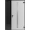 Vdomdoors Aluminum Door with Hidden Handle Hiddex 0155 Natural Noir Entry Steel Metal Modern Painted W36+14xH HIDDEX0155EXD-NOIR-W36+14xH80-LH-I - alternate 4