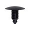 Auveco Retainer; Head Diameter: 21mm, Stem Diameter: 7.7mm, Stem Length: 16mm, Black Nylon, 25PK 21937 - alternate 1