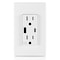 Leviton USB Receptacle, 15 A, White W5633-W - alternate 6