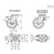 Elesa 451756-ESD Medium-heavy duty castors ESD Mould-on polyurethane coating plate bracket, wit 451756-ESD - alternate 2
