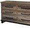 Homeroots 56" Brown Solid Wood Six Drawer Double Dresser 524558 - alternate 5