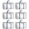 Simple Deluxe Extra Large Moving Bags with Lids, Reinforced Handles and Zippers, White, 6PK HKBAGXMOVING25WHTX6 - alternate 1