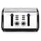 Redmond 4-Slice Wide Slot 1400W Stainless Steel Toaster in Black ST009-BLACK - alternate 3