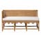Bali & Pari Seranay Bohemian Scallop Light Honey Rattan 2-Piece Dining Nook Set 255-14135-14136-ZORO - alternate 6