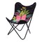 Homeroots 26" Black Tropical Butterfly Chair 556450 - alternate 5