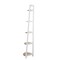 Homeroots 67" White Wood Five Tier Corner Bookcase 569061 - alternate 5