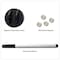 Fab Glass And Mirror Magnetic Glass Dry Erase Board, Frameless Glass Black Board, 24in x 36in, with Magnets, Markers MB24x36-SB630 - alternate 4