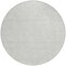 Homeroots 8' Silver And Gray Round Geometric Washable Indoor Outdoor Area Rug 602451 - alternate 5