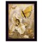 Homeroots Flowers and Butterflies I 1 Black Framed Print Wall Art 415881 - alternate 1