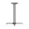 Flash Furniture Beverly 22in. x 22in. Restaurant Indoor/Outdoor Table X-Base w/3in. Dia. Table Height Column, Slvr XU-T2222-SLV-GG - alternate 6