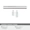 Amerock Versa 3-3/4 inch (96mm) Center-to-Center Polished Nickel Cabinet Pull, 10PK 10VMP36912PN - alternate 4