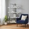 Homeroots 69" Light Gray Stainless Steel Four Tier Etagere Bookcase 544731 - alternate 9