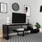 Leisuremod Orford TV Stand with MDF Shelves and Powder Coated Iron Legs, Ebony ORS88BL - alternate 7