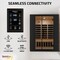 Saunaspa Square Sauna, Canadian Hemlock & Black, Infrared Heating Panels, Red Light Heater, 7 Chroma Lights MNSC0029-0SB - alternate 7