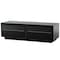 Homeroots 59in Black Glass And Wood Enclosed Storage TV Stand 473285 - alternate 3