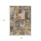 Homeroots 5' X 8' Brown Beige And Charcoal Abstract Washable Indoor Outdoor Area Rug 630760 - alternate 7