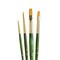 Princeton RealValue Brush Set, Gold Taklon Bristles, Short Handle Mixed Media Paintbrush, 4-Piece Set, 3PK PR9116 - alternate 3