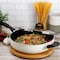Oster Clairborne 5 Quart Aluminum Nonstick Saute Pan with Lid in Sand 141077.02 - alternate 4