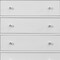 Homeroots 31" Metallic White Solid Wood Five Drawer Chest 478645 - alternate 4