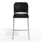 Flash Furniture Commercial Plastic Stack Barstool with Contoured Back and Sled Base in Black RUT-239AH-BS-BK-CHR-GG - alternate 7