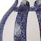 Homeroots 10" White And Blue Abstract Ceramic Amphora Jug Vase 608600 - alternate 4