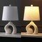 Jonathan Y Tula 19" Scandinavian Minimalist Ceramic Arch LED Table Lamp, Cream, 2PK JYL5504A-SET2 - alternate 7