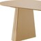 Homeroots 79" Natural Solid Wood Double Pedestal Base Oval Dining Table 721124 - alternate 4