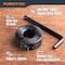 Powertec 7 Piece Drill Bit Stop Collar Set, Adjustable Drill Bit Depth Stopper w/ Allen Wrench, Inch Set 71491 - alternate 4