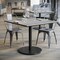 Flash Furniture 36" Square Tabletop, Seamless Surface Technology, Gray Faux Concrete, 24" Black RD Table Height Base ST-SQ36-CMGY-TR24-GG - alternate 4