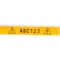 Brady Yellow All Weather Vinyl Labels for Brady M210 and M211, 0.5in M21-500-595-YL - alternate 1