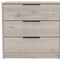 Homeroots 28" Light Gray Wood Three Drawer Dresser 534964 - alternate 3