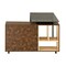 Homeroots 56" Oak Wood and Stainless Steel L Shape Computer Desk 723736 - alternate 7