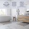 Lavish Home 2-Piece Waffle Bath Mat Set for Boho Bathroom Decor Non Slip Rugs for Shower, Tub, or Vanity ST-BATH3-GRY - alternate 8