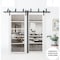 Sartodoors Sliding Closet Barn Bypass Doors White 72x96 (2* 36x96) Solid Core Modern Interior QUADRO4522BBB-WS-7296 - alternate 1