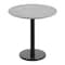 Flash Furniture 31.25" RD Tabletop, Seamless Surface Technology, Gray Faux Concrete, 18" Black RND Table Height Base ST-RD31-CMGY-TR18-GG - alternate 1