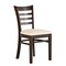 Flash Furniture HERCULES Ladder Back Walnut Wood Restaurant Chair - Tan Vinyl Seat XU-DGW0005LAD-WAL-TNV-GG - alternate 1