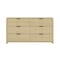 Manhattan Comfort Grace 60in Double Dresser in Natural Oak and Black DR009-NO - alternate 7