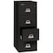 Fireking 12-3/16" W 4 Drawer Fire-Resistant Vertical File Cabinet, Black, Letter 4-1825-CBL - alternate 2