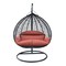 Leisuremod Teardrop Hanging Swing Chair with Stainless Steel Stand, 440 lb Capacity, Weatherproof RSCBL-57DOR - alternate 1