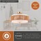 Vaxcel Abbotsford 2-Light Semi-Flush Ceiling Light, Bright Gold, White Linen and Rattan Drum, 16-In. C0375 - alternate 8
