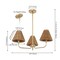 Jonathan Y Pauline 20.5" 3-Light Coastal Contemporary Adjustable Swooping Arm Candle-Style Metal w/Rattan Shade JYL9556B - alternate 8