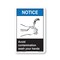 Signmission OSHA Sign, Avoid Contamination Wash Your Hands, Size: 5in X 3.5in Vinyl, 3.5" W, 5" L, Landscape OS-CL-D-35-L-19973 - alternate 1